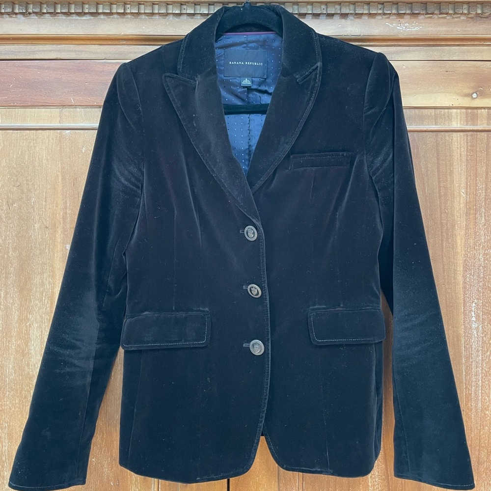 Banana Republic Velvet Blazer